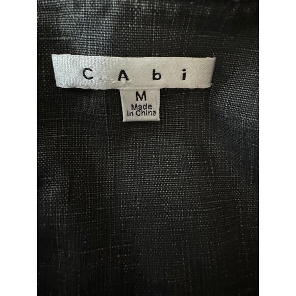 Cabi | Women's Coated Linen Moto Jacket Dark Brown | Size Medium - Picture 12 of 16